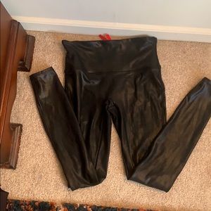Spanx leather leggings